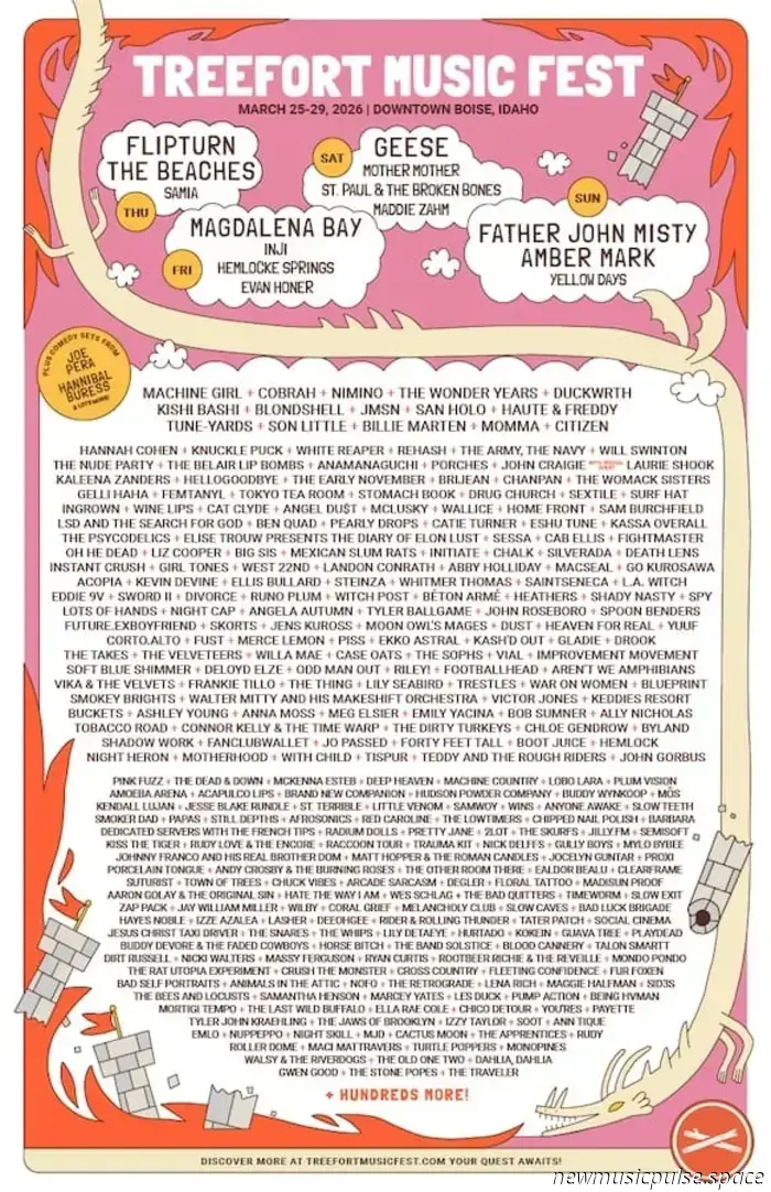 Treefort Music Festival 2026: The Beaches, Mother Mother, Duckwrth wurden hinzugefügt