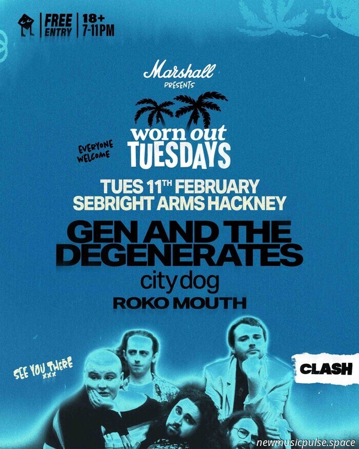 Marshall Headphones e Clash Magazine presentano Worn Out Tuesday's al Sebright Arms