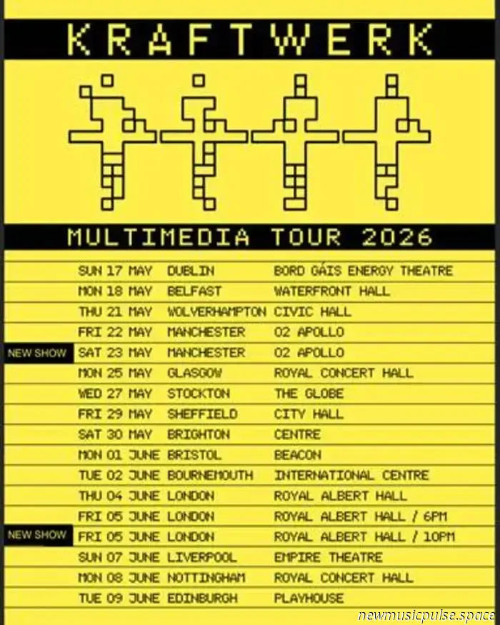 Kraftwerk aggiungono date a Manchester e Londra