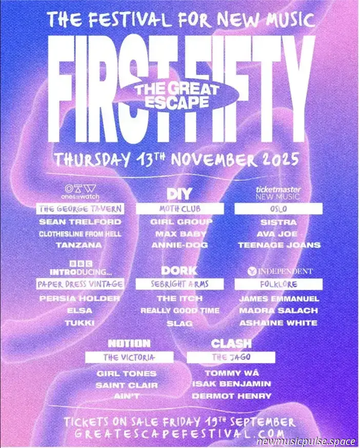 Clash Announces Initial Fifty Acts for 2025 Line-Up