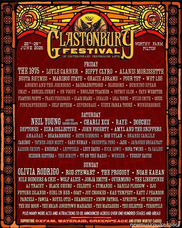 Festival de Glastonbury 2025: Cartel confirmado