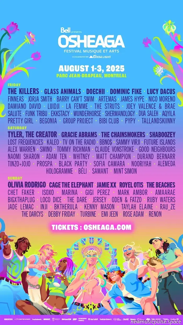 Anteprima del festival: Osheaga 2025 promette di essere un festival come nessun altro – e Atwood ti copre - Atwood Magazine