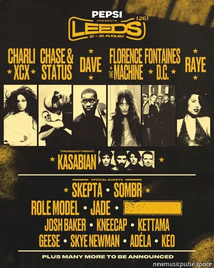 Festival Reading & Leeds 2026: Charli xcx, Dave y Fontaines D.C. encabezarán el cartel