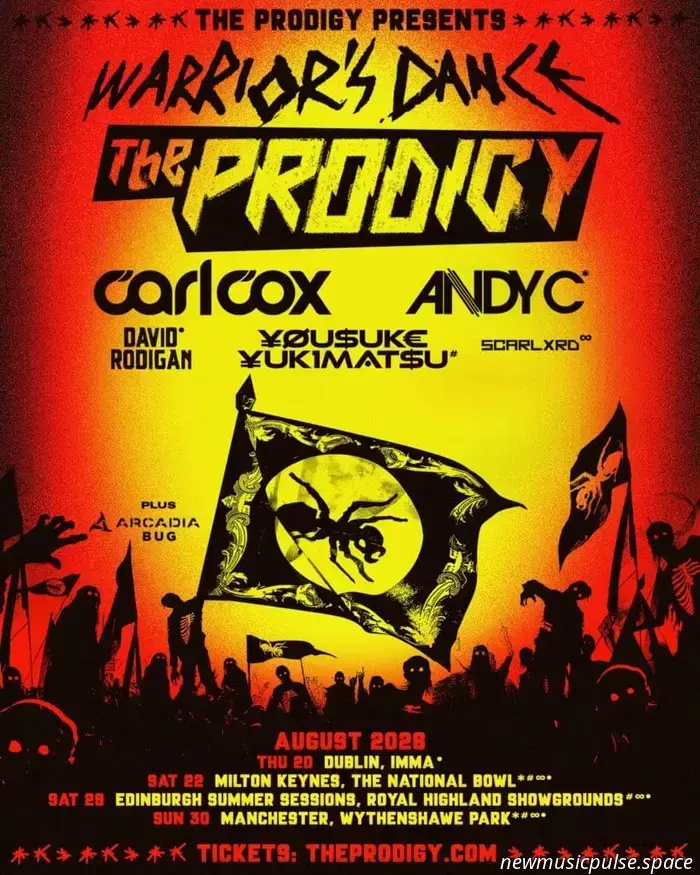 The Prodigy confirman «Warriors Dance» — cuatro conciertos masivos en Reino Unido e Irlanda