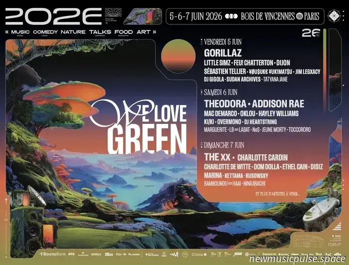 Gorillaz, The xx, Addison Rae para We Love Green 2026