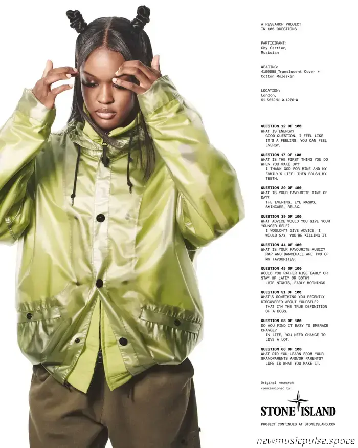 Keine Almosen, keine Gefälligkeiten: Chy Cartier tritt der kreativen Community von Stone Island bei