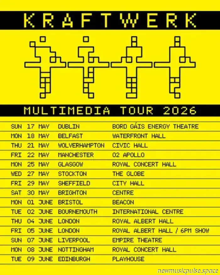 Kraftwerk анонсируют шоу в Великобритании на 2026 год.