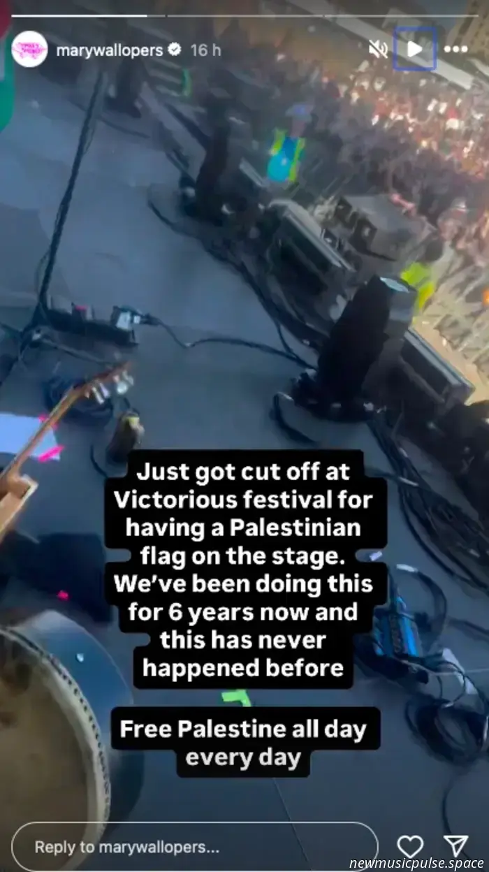 The Mary Wallopers "cortados" en el festival Victorious tras su apoyo a Palestina
