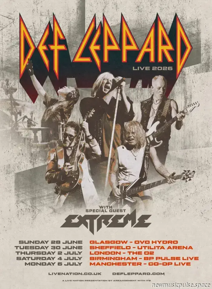 Def Leppard geben Tourdaten für Großbritannien und Europa bekannt.