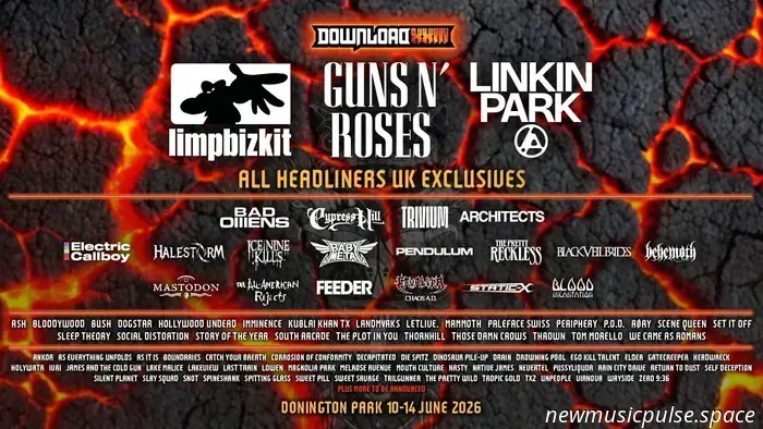 Download Festival 2026: Limp Bizkit, Guns N' Roses y Linkin Park encabezarán el cartel.