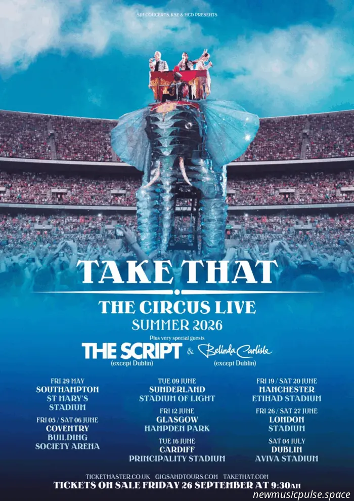 Take That Announce Major Circus Stadium Concerts; Here’s How to Purchase Tickets