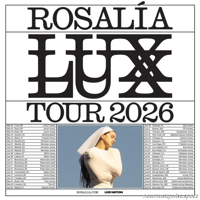Rosalía bestätigt die Welttournee „Lux“.